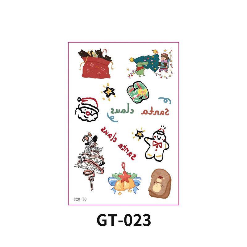 New Christmas Decorative Scratch Sticker European And American Christmas Decorative Atmosphere DIY Candle Hand Account Sticker