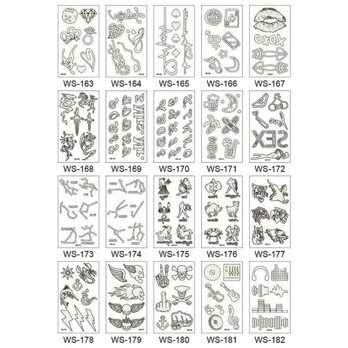 Luminous Tattoo Sticker Bar Prom Music Festival Neon Stage Waterproof Glow Tattoo Sticker For Men And Women Night light