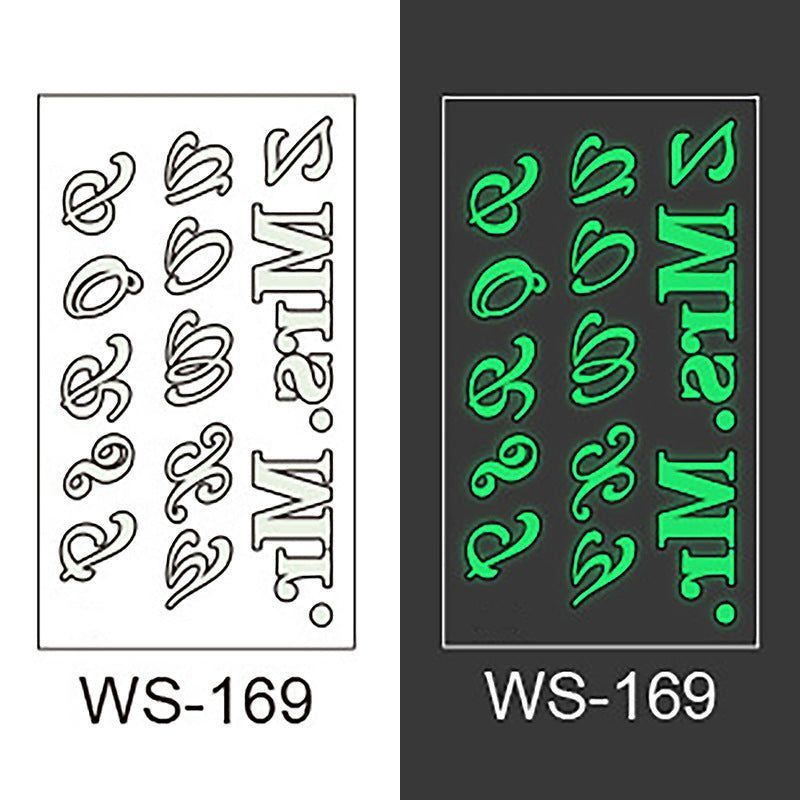 Luminous Tattoo Sticker Bar Prom Music Festival Neon Stage Waterproof Glow Tattoo Sticker For Men And Women Night light