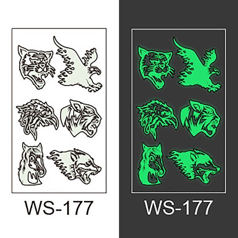 Luminous Tattoo Sticker Bar Prom Music Festival Neon Stage Waterproof Glow Tattoo Sticker For Men And Women Night light