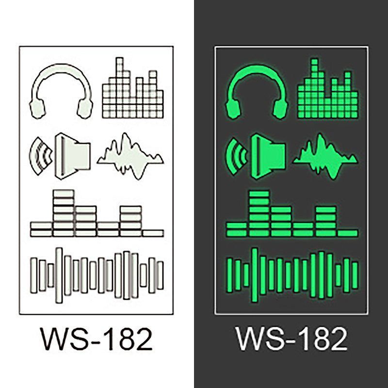 Luminous Tattoo Sticker Bar Prom Music Festival Neon Stage Waterproof Glow Tattoo Sticker For Men And Women Night light