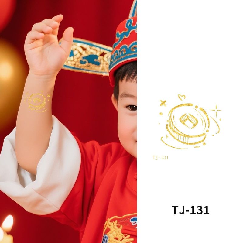 Bronzing Collarbone Tattoo Sticker High-end Sense Party Event European And American Bride Bridesmaid Waterproof Wedding Tattoo Sticker Fashion