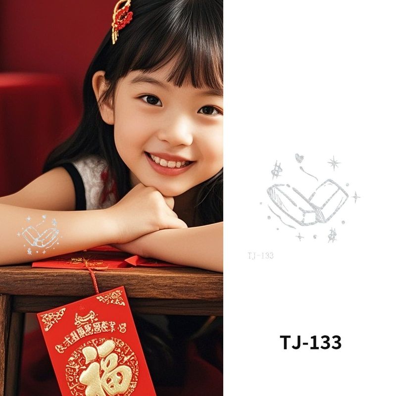 Bronzing Collarbone Tattoo Sticker High-end Sense Party Event European And American Bride Bridesmaid Waterproof Wedding Tattoo Sticker Fashion