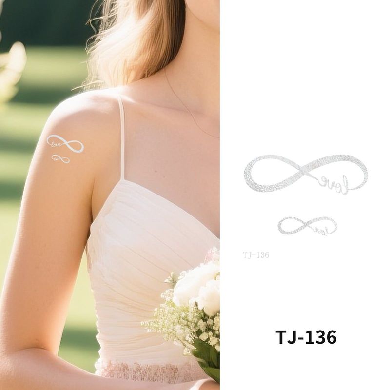 Bronzing Collarbone Tattoo Sticker High-end Sense Party Event European And American Bride Bridesmaid Waterproof Wedding Tattoo Sticker Fashion