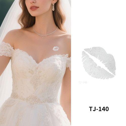 Bronzing Collarbone Tattoo Sticker High-end Sense Party Event European And American Bride Bridesmaid Waterproof Wedding Tattoo Sticker Fashion