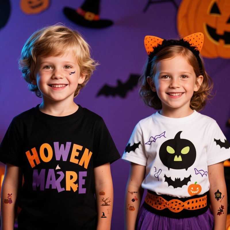 Cartoon Children's Halloween Tattoo Stickers New Party Funny Fun Waterproof Sweat Party Halloween Stickers