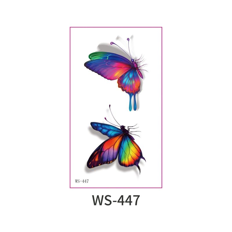 New 3D Color Butterfly Tattoo Stickers Waterproof Sweat Lasting Children Simulation Animal Tattoo  Fashion Stickers