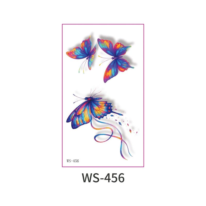 New 3D Color Butterfly Tattoo Stickers Waterproof Sweat Lasting Children Simulation Animal Tattoo  Fashion Stickers