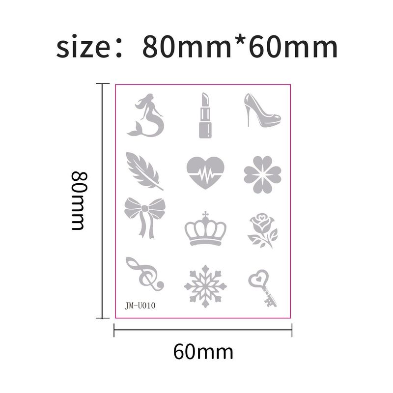 New UV UV Test Tattoo Sticker Summer Out Sunscreen Test Reapply Waterproof Sweat Sticker  Fashion