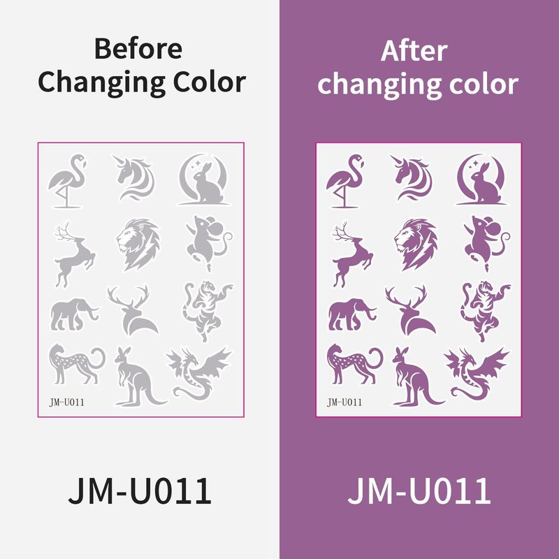 New UV UV Test Tattoo Sticker Summer Out Sunscreen Test Reapply Waterproof Sweat Sticker  Fashion