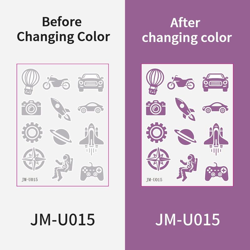 New UV UV Test Tattoo Sticker Summer Out Sunscreen Test Reapply Waterproof Sweat Sticker  Fashion