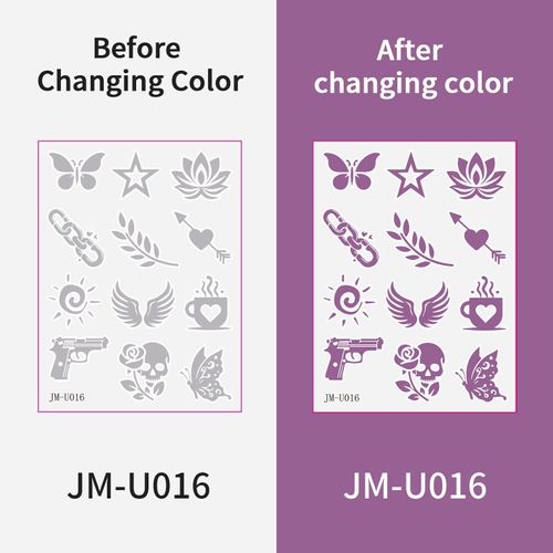 New UV UV Test Tattoo Sticker Summer Out Sunscreen Test Reapply Waterproof Sweat Sticker  Fashion