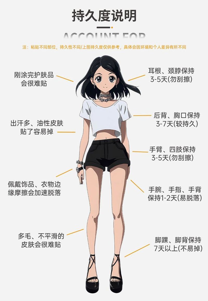 American Independence Day Full Arm Tattoo Sticker Party Event Waterproof Lasting Disposable Tattoo Sticker Fashion