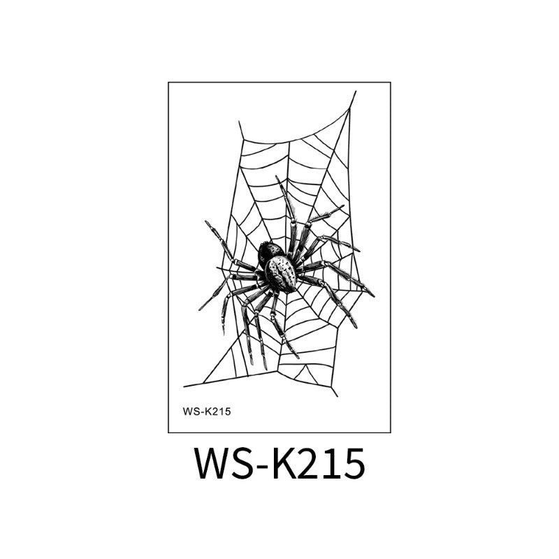 New 3D Spider Tattoo Personality High Sense Men's And Women's Arm Abdomen Clavicle Funny Tattoo Sticker   Halloween