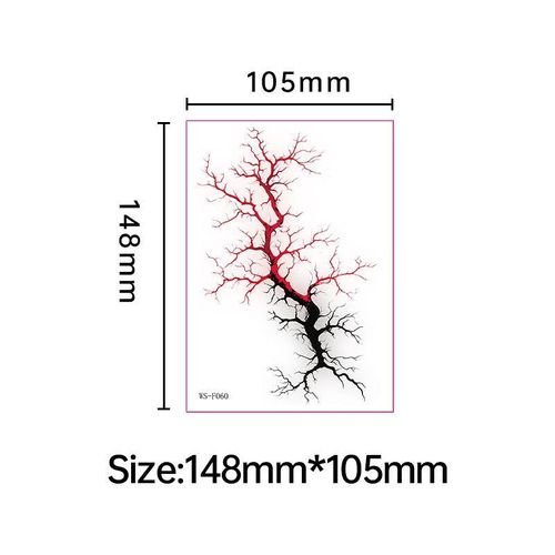 New European and American dark imitation blood vessel cell tattoo sticker with simple lines, waterproof, sweatproof, disposable tattoo sticker