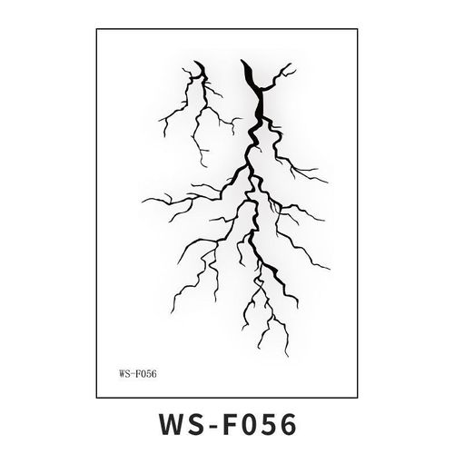New European and American dark imitation blood vessel cell tattoo sticker with simple lines, waterproof, sweatproof, disposable tattoo sticker