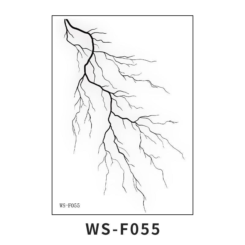 New European and American dark imitation blood vessel cell tattoo sticker with simple lines, waterproof, sweatproof, disposable tattoo sticker