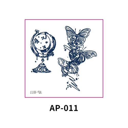 New In Stock Waterless Second Print Herbal Semi-permanent Tattoo Sticker Waterproof Long-lasting Cartoon Ins Wind Arm Tattoo Sticker Fashion