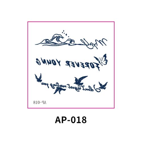 New In Stock Waterless Second Print Herbal Semi-permanent Tattoo Sticker Waterproof Long-lasting Cartoon Ins Wind Arm Tattoo Sticker Fashion