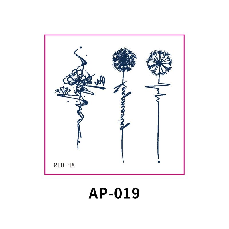 New In Stock Waterless Second Print Herbal Semi-permanent Tattoo Sticker Waterproof Long-lasting Cartoon Ins Wind Arm Tattoo Sticker Fashion