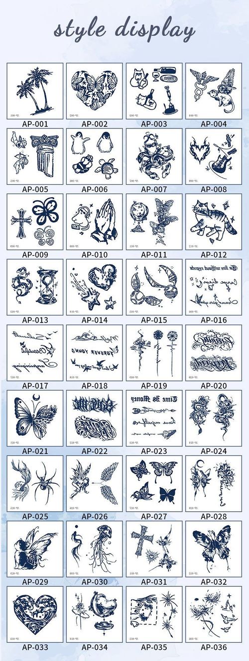 New In Stock Waterless Second Print Herbal Semi-permanent Tattoo Sticker Waterproof Long-lasting Cartoon Ins Wind Arm Tattoo Sticker Fashion