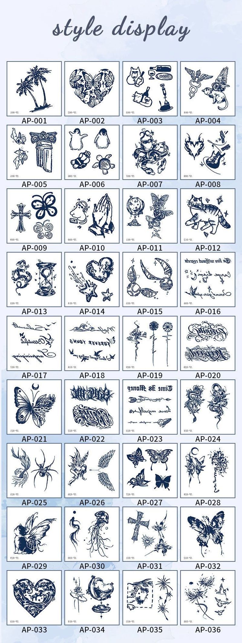 New In Stock Waterless Second Print Herbal Semi-permanent Tattoo Sticker Waterproof Long-lasting Cartoon Ins Wind Arm Tattoo Sticker Fashion