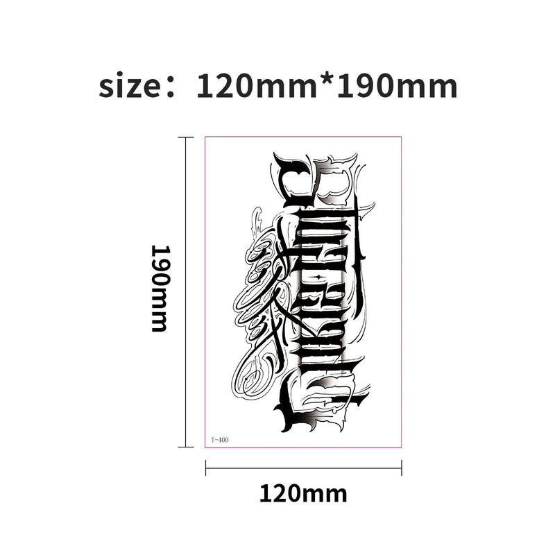 New Single Black Tattoo Sticker Waterproof Men's And Women's Small Arm Flower Arm Distinctive Lasting High-end Sense Internet Celebrated Lasting Tattoo  Fashion