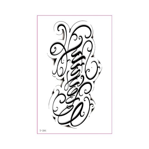 New Single Black Tattoo Sticker Waterproof Men's And Women's Small Arm Flower Arm Distinctive Lasting High-end Sense Internet Celebrated Lasting Tattoo  Fashion