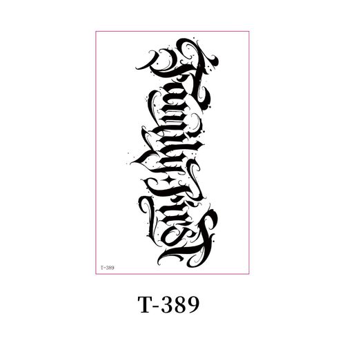 New Single Black Tattoo Sticker Waterproof Men's And Women's Small Arm Flower Arm Distinctive Lasting High-end Sense Internet Celebrated Lasting Tattoo  Fashion