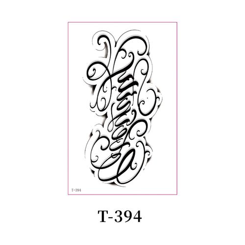 New Single Black Tattoo Sticker Waterproof Men's And Women's Small Arm Flower Arm Distinctive Lasting High-end Sense Internet Celebrated Lasting Tattoo  Fashion