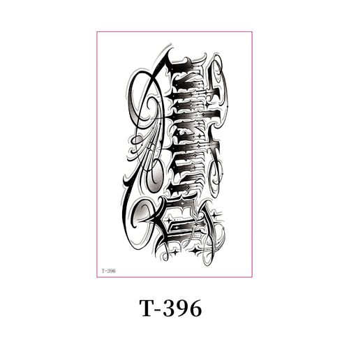 New Single Black Tattoo Sticker Waterproof Men's And Women's Small Arm Flower Arm Distinctive Lasting High-end Sense Internet Celebrated Lasting Tattoo  Fashion