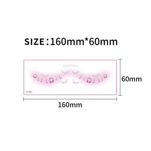 Fashion New Birthday Color Face Tattoo Sticker Advanced Butterfly Concert Novice Sweat Makeup Tattoo Sticker