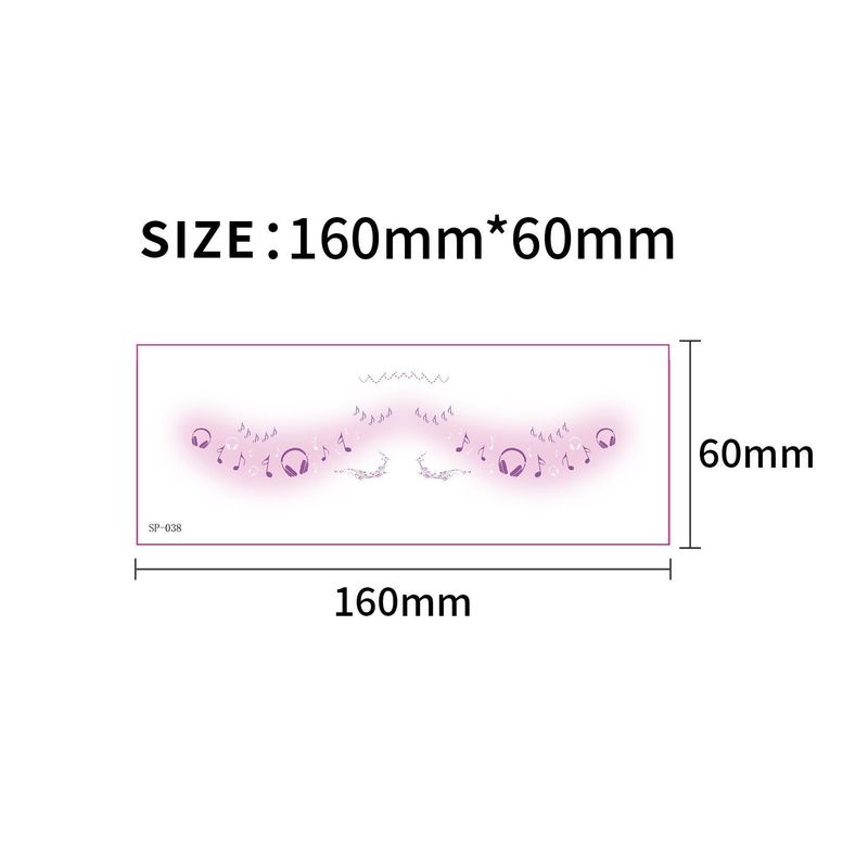 Fashion New Birthday Color Face Tattoo Sticker Advanced Butterfly Concert Novice Sweat Makeup Tattoo Sticker