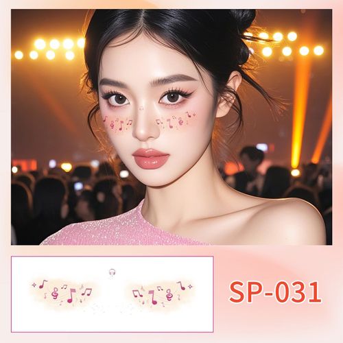 Fashion New Birthday Color Face Tattoo Sticker Advanced Butterfly Concert Novice Sweat Makeup Tattoo Sticker