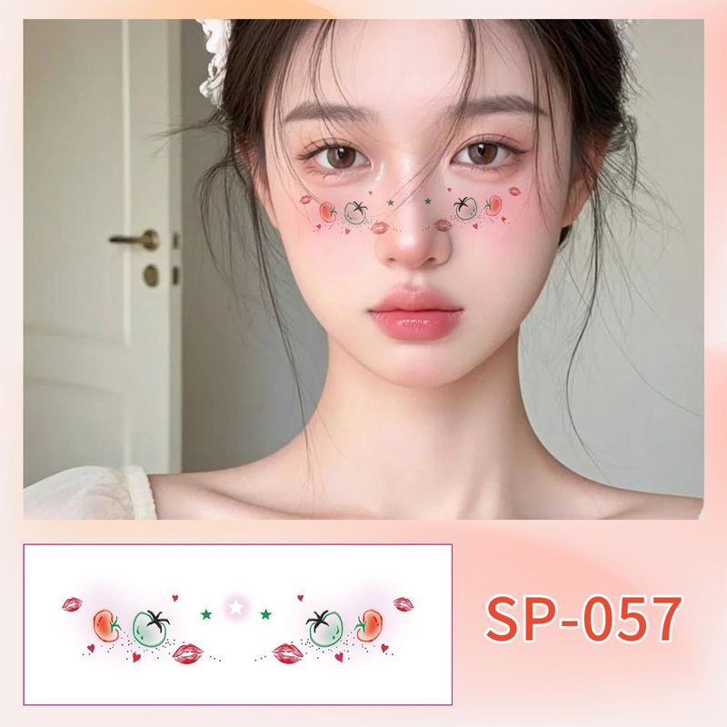 Fashion New Birthday Color Face Tattoo Sticker Advanced Butterfly Concert Novice Sweat Makeup Tattoo Sticker