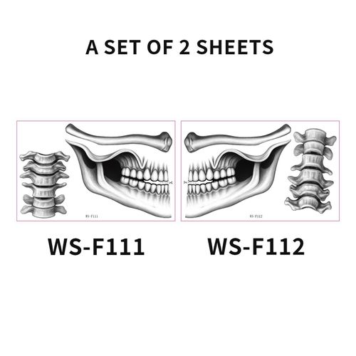 Halloween Mouth Collarbone Makeup Sticker Vampire Skull Lip Decoration Thriller Tattoo Sticker