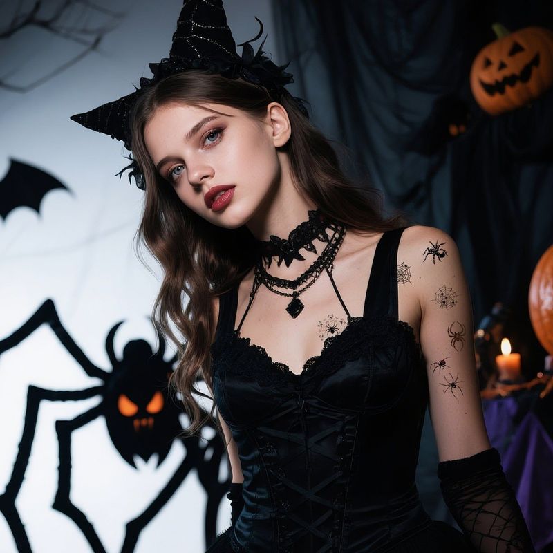 Halloween Spider Series Tattoo Stickers Party Holiday Cartoon Children Temporary Tattoo Sticker