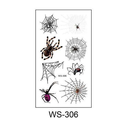 Halloween Spider Series Tattoo Stickers Party Holiday Cartoon Children Temporary Tattoo Sticker