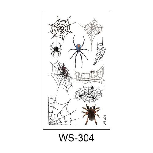 Halloween Spider Series Tattoo Stickers Party Holiday Cartoon Children Temporary Tattoo Sticker