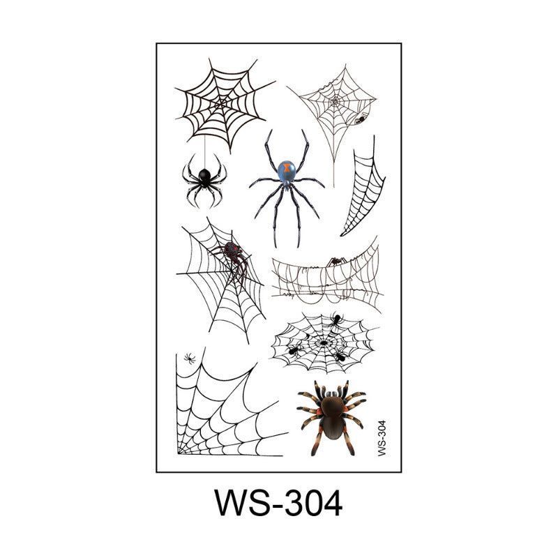 Halloween Spider Series Tattoo Stickers Party Holiday Cartoon Children Temporary Tattoo Sticker