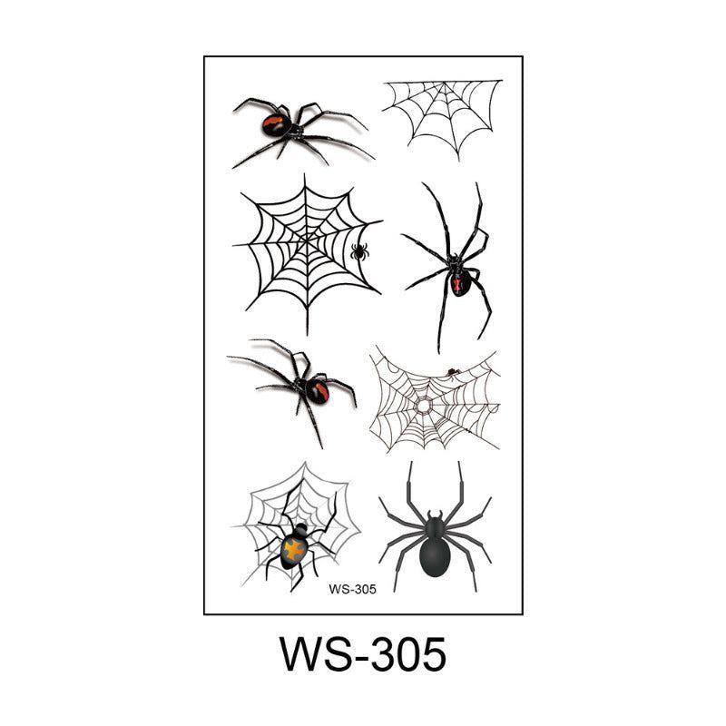 Halloween Spider Series Tattoo Stickers Party Holiday Cartoon Children Temporary Tattoo Sticker