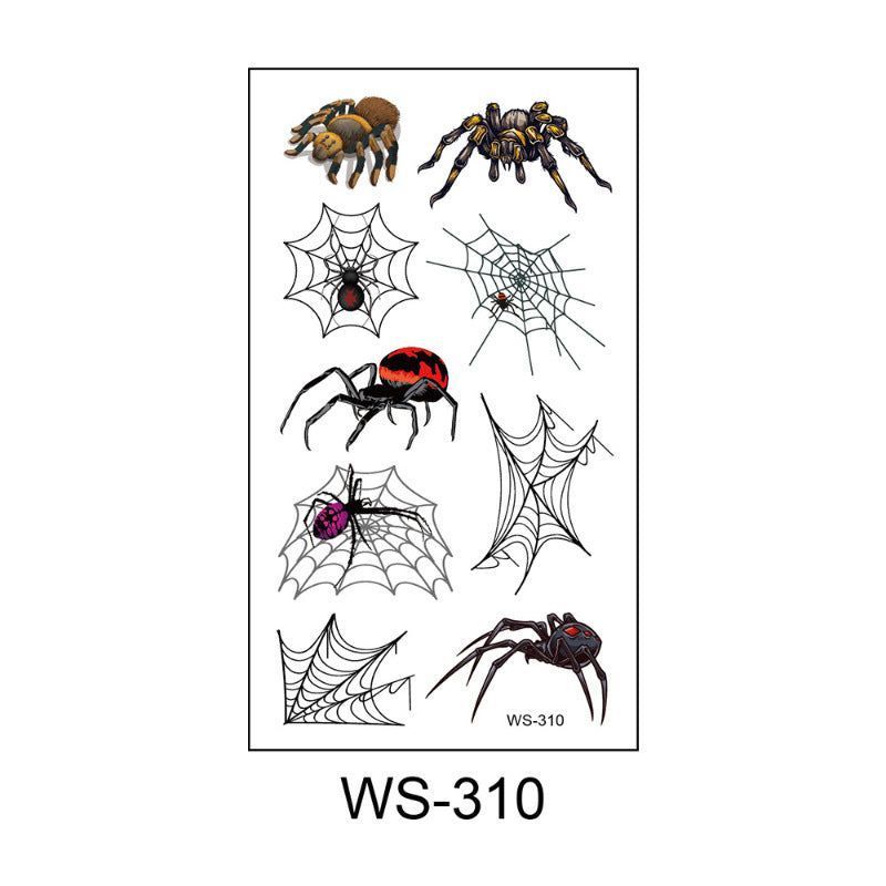 Halloween Spider Series Tattoo Stickers Party Holiday Cartoon Children Temporary Tattoo Sticker