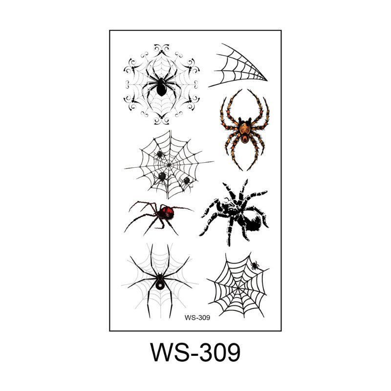Halloween Spider Series Tattoo Stickers Party Holiday Cartoon Children Temporary Tattoo Sticker