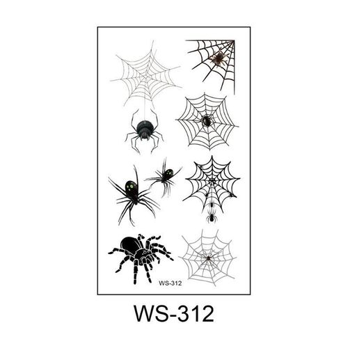 Halloween Spider Series Tattoo Stickers Party Holiday Cartoon Children Temporary Tattoo Sticker