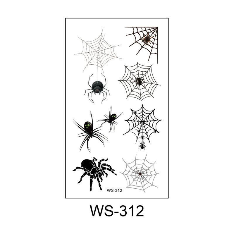 Halloween Spider Series Tattoo Stickers Party Holiday Cartoon Children Temporary Tattoo Sticker