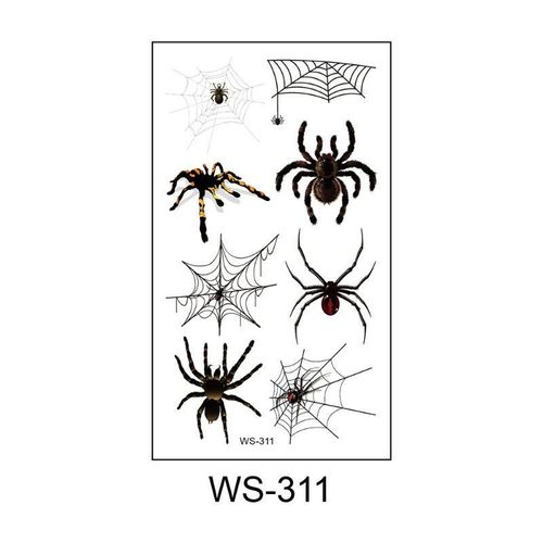 Halloween Spider Series Tattoo Stickers Party Holiday Cartoon Children Temporary Tattoo Sticker
