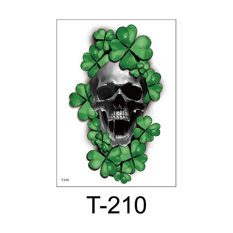 New Irish National Day Tattoo Sticker St Patrick's Day Party Party Disposable Men's And Women's Flower Arm Fashion