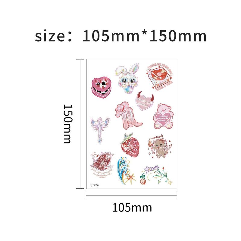 New Color Butterfly Laser Tattoo Sticker Waterproof Long-lasting Cute Dopamine Arm Simulation Tattoo Sticker Fashion