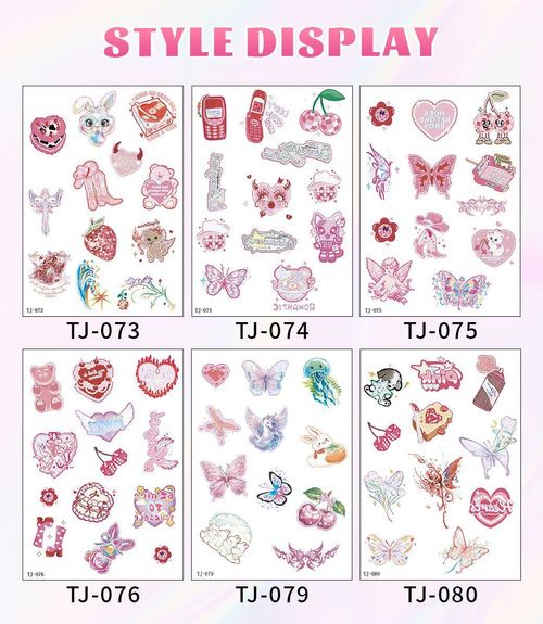 New Color Butterfly Laser Tattoo Sticker Waterproof Long-lasting Cute Dopamine Arm Simulation Tattoo Sticker Fashion