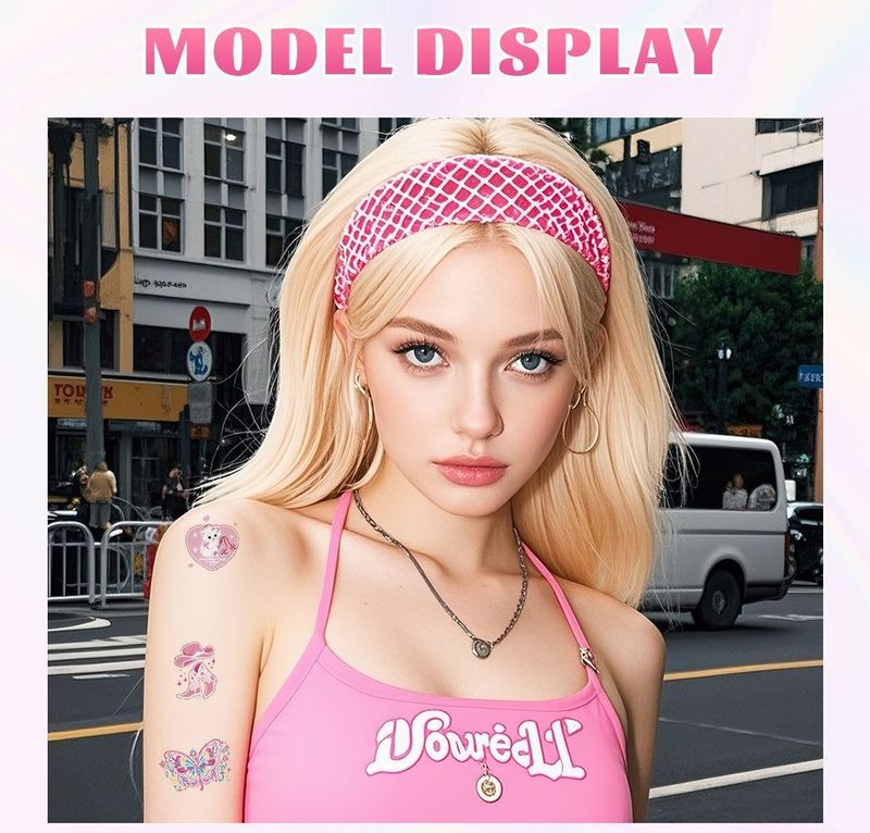 New Color Butterfly Laser Tattoo Sticker Waterproof Long-lasting Cute Dopamine Arm Simulation Tattoo Sticker Fashion